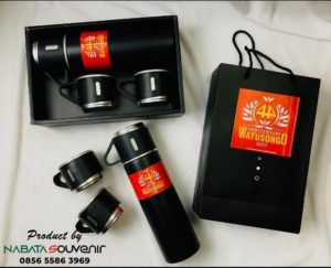 Merchandise Set Termos & Gelas, Custom Logo