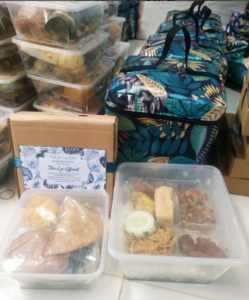 Tas Asul asul untuk Tempat Makanan langsung Pengrajin 