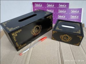 Souvenir Tempat Tisu Kotak Bahan MDF Custom Semuanya