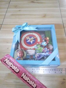 Hampers Jam Ultah Kemas Mika & Hiasan Custom Semuanya