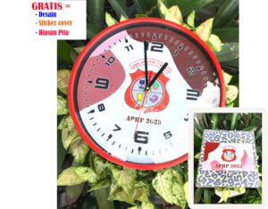 merchandise jam dinding PKL sekolah, kemas box