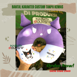 bantal karakter custom tanpa kemas