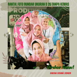 BANTAL FOTO BUNDAR ukuran D 35 TANPA KEMAS